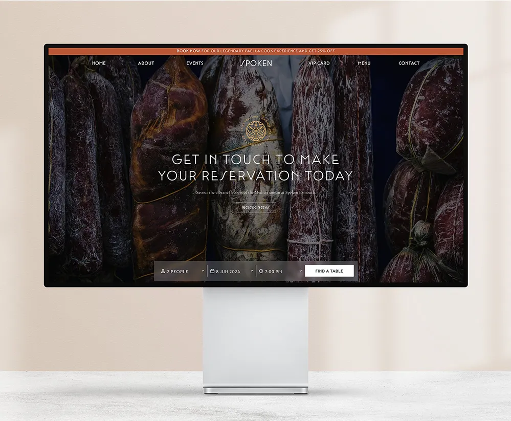 Spoken Exmouth Restaurant Website